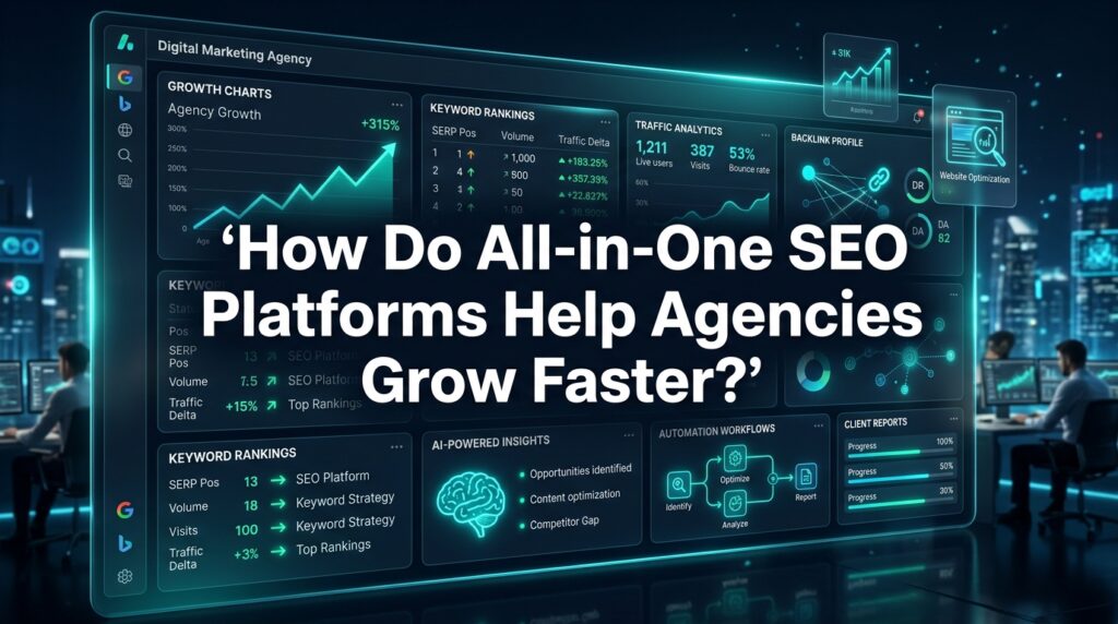 How do all‑in‑one SEO platforms help agencies grow faster? 