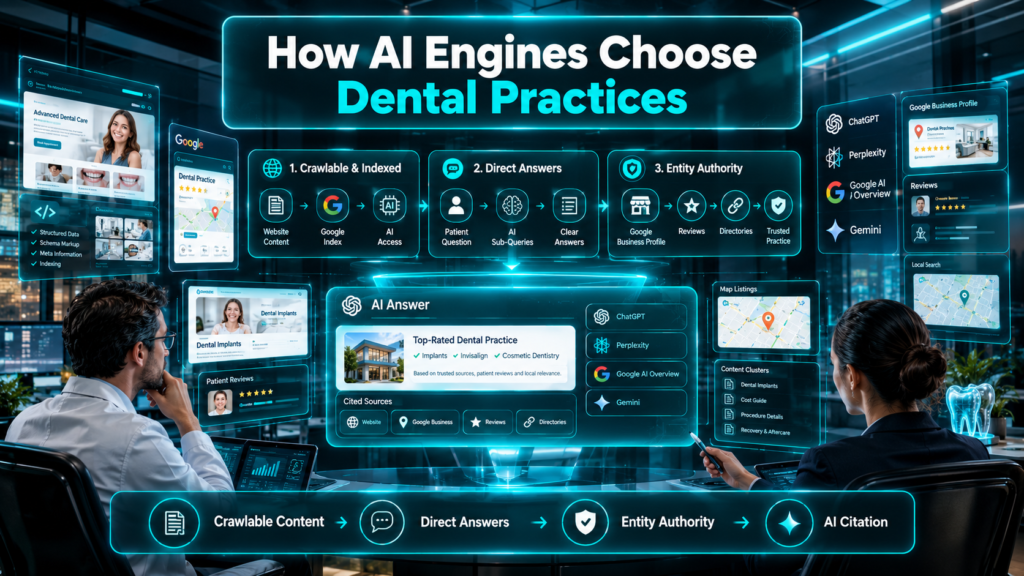 How AI Engines Choose Dental Practices to Cite